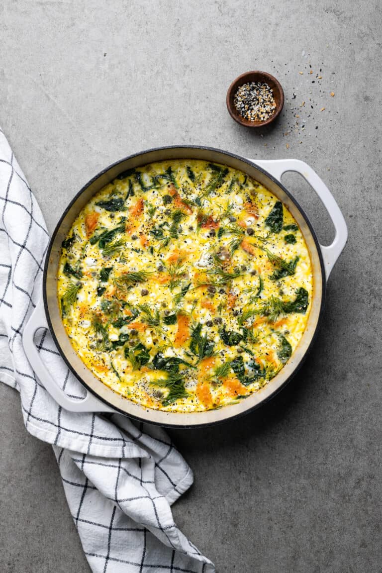 Smoked Salmon Frittata - Simple Spoonfuls